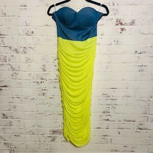 Color Block Cocktail Dress